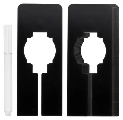 Produktbild von Kleiderstangen-Trenner - Zur Sortierung von Kleidung - 8er Pack - Schwarz