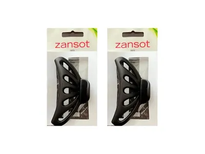 Imagen del producto de Zansot Sponka para el cabello, curvada, grande, 9,5 cm, color mate, 2 unidades