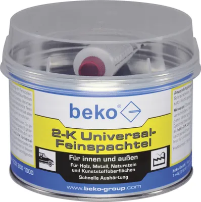 Produktbild von Beko 2-K Universal-Feinspachtel 1 kg weiß, inkl. rotem Härter