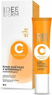 Produktbild von Idee Derm Krem rozświetlający pod oczy z witaminą C, 15 ml