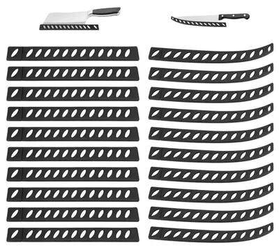 Klingenschutz-Set 20-tlg., 2 Größen, schwarz, Kunststoff