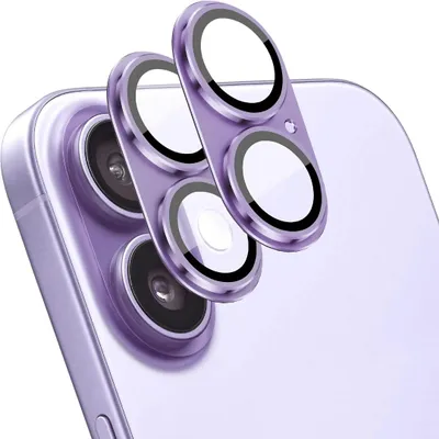 Produktbild von Kameraglas für Apple iPhone 17 Titan Metall Kamera Schutzglas Panzerfolie 3D Titan Lila