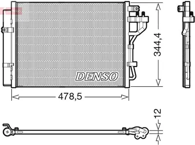 Produktbild von DENSO DCN43006 Kondensator Klimaanlage Klimakondensator für KIA PICANTO (TA) +Trockner