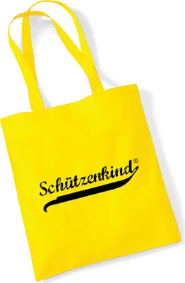 Produktbild von Huuraa Jutebeutel Schützenkind Vintage 10 Liter Yellow Baumwolle Tasche Geschenkidee