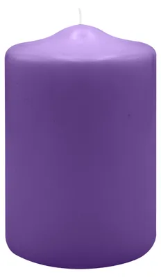 Produktbild von Spitzkopf Stumpen Kerzen Lila 15 x Ø 9 cm, 6 Stück