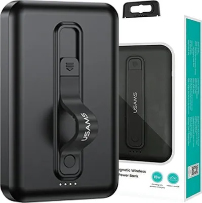 Obrázok produktu pre Usams Powerbank Pb64 10000Mah 20W Qc3.0+Pd Magnetické Bezdrôtové Rýchle Nabíjanie Čierna/Čierna 10Kcd17301 (Us-Cd173)