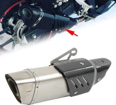Obrázek produktu pro 51 mm výfuková trubka pro motocykly ve stylu uhlíkových vláken, univerzální náhrada pro R1 R3 R6 MT07 MT09