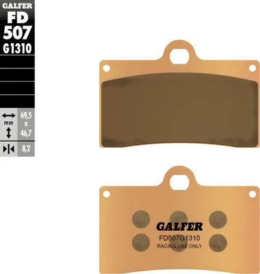 Immagine prodotto di Pastiglie freno Galfer FD507G1310 Metallo sinterizzato Racing