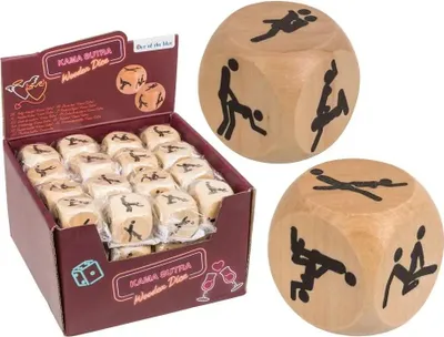 Obrázok produktu pre Drevená kocka Kamasutra s pózami - darček pre páry