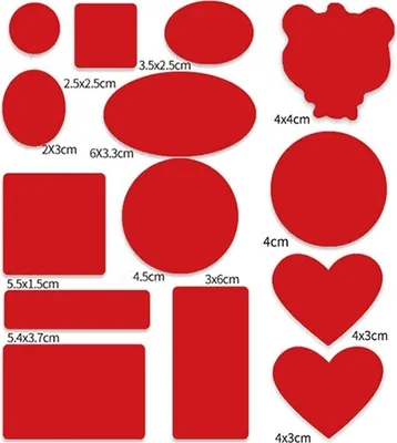Image de INF 10 feuilles de patchs autocollants pour doudoune pour sac de couchage Rouge
