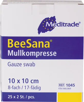 Obrázek produktu pro SÖHNGEN Mullkompresse 1005517 10x10cm einzeln steril 25 St./Pack.
