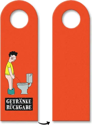 Produktbild von 10x Getränkerückgabe Türhänger Türanhänger Türschild Schild an der Türklinke