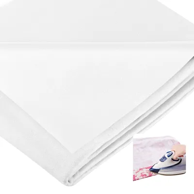 Bügelvlies 300x100 cm, 50 g/m², selbstklebend, weiß
