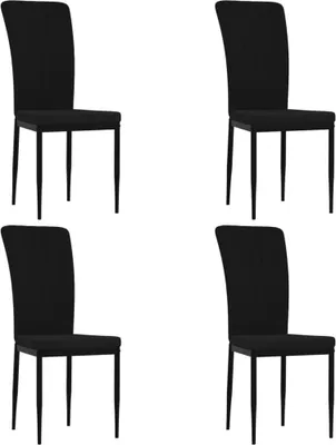 Immagine prodotto di SYFAX™ Sedie da Pranzo 4 pz Nere in Velluto
