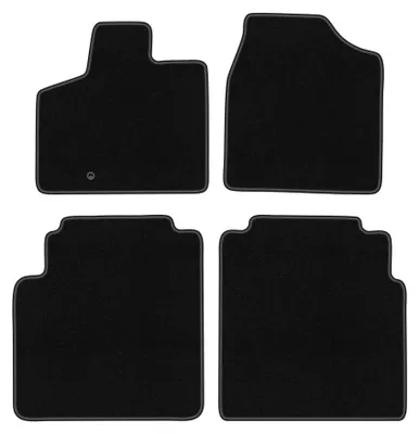 Produktbild von Velours-Fußmatten für Chrysler Grand Voyager V 2008-2016 (Minivan) – 4-tlg, Schwarz, passgenau – Wielganizator BASIC