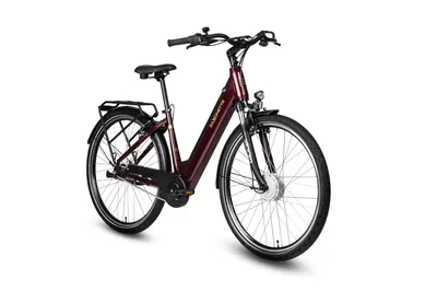 Produktbild von SAXONETTE Comfort plus5.0 , ebike , 418 Wh Intube-Akku große Reichweite für den Alltag, E-Bike, Elektrofahrrad (Ramenhöhe 45 , burgundy)
