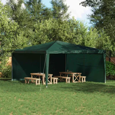 Produktbild von "2026 Moderne"Party Zelt Seitenteil 2 pcs(Wasserdicht) elegantes Design - Gartenzelt/Partyzelt - Grün 400x195cm PE und Stahl - Pavillons & Partyzelte BestMöbel 826068