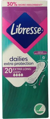 Image de Protège-slips Libresse Extra Protect XL (20 pièces)