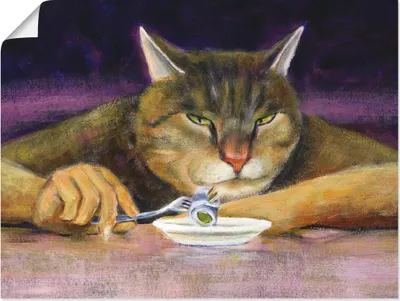 Produktbild von ARTland Poster Katzenjammer Größe: 40x30 cm