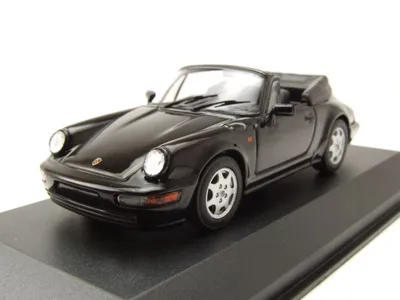 Produktbild von Porsche 911 (964) Carrera 4 Cabrio 1990 schwarz Modellauto 1:43 Maxichamps