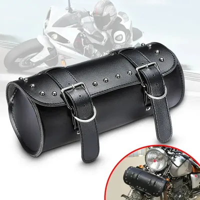 Produktbild von Motorrad Roll Satteltasche Werkzeugrolle Seiten Gepäckrolle Leder Universal