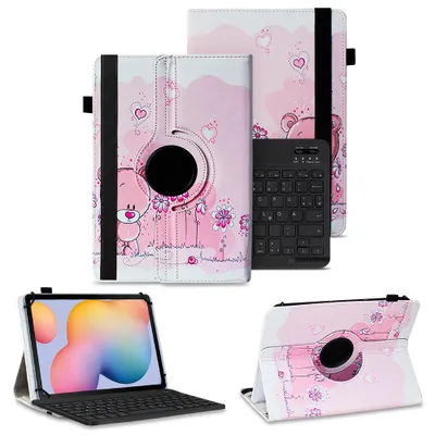 Produktbild von Schutzhülle Tastatur für Xiaomi Pad 7 / 7 Pro Tasche Bluetooth Hülle QWERTZ CaseFarben:Motiv 1