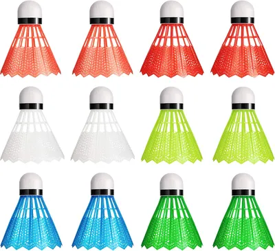 Produktbild von Badminton Bälle, Kunststoffe Gänsefeder Federbälle, Federball Leuchtend, Beleuchtung Federball für Outdoor und Nachtsport