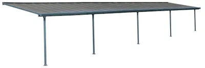 Produktbild von Palram - Canopia Aluminium Terrassenüberdachung Feria Anthrazit 295x1220x305 cm
