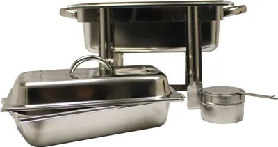 Produktbild von Edelstahl Speisenwärmer 1/3  Warmhaltebehälter Chafing Dish 2,5 Liter