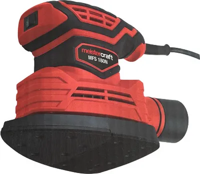 Produktbild von meistercraft Faustschleifer 180W inkl.2 Schleifplatten 12 Schleifblätter Adapter