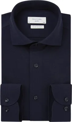 Produktbild von Profuomo slim fit heren overhemd, jersey, donkerblauw