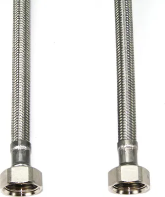 Immagine prodotto di Tubo flessibile in acciaio inox 100cm DN8 tubo corazzato DVGW, IG 1/2" x IG 1/2"