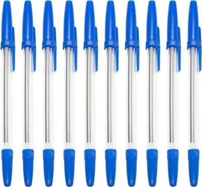 Produktbild von 10x Kugelschreiber Kuli Schreibstift Stift Schreiben Blau