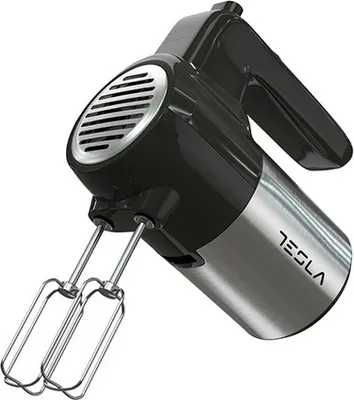 Produktbild von Tesla MX301BX Handmixer, 300 W, 5 Geschwindigkeitsstufen, Turbo, Schwarz/Edelstahl