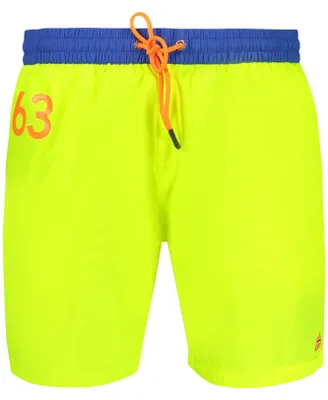 Produktbild von Badeshorts Herren Gelb - Stilvolles Norwegen 1963 Design mit Kontrast