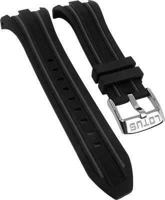Produktbild von Lotus Watches > Uhrenarmband schwarz / grau Kunststoff > 18185