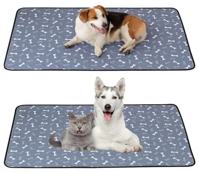 Produktbild von 2 Stück Absorbierende Hundetrainingmatte, Waschbar und Wiederverwendbar