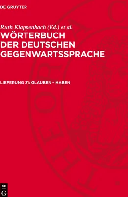 Produktbild von Wörterbuch der deutschen Gegenwartssprache, Lieferung 21, glauben - haben