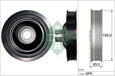 Produktbild von Schaeffler INA 544 0175 10 Riemenscheibe, Kurbelwelle x