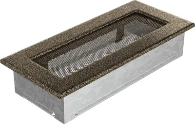 Zdjęcie produktu dla Kratka wentylacyjna kominkowa 11x24 czarno-złota