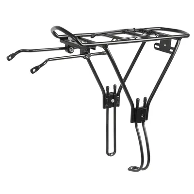 Produktbild von O-Stand Disc II Gepäckträger Hinterradgepäckträger 24 - 29 Zoll universal Fahrrad Heckgepäckträger für Scheibenbremse Aluminium Federklappe
