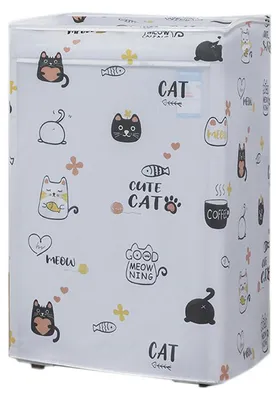 Obrázok produktu pre Ochranný poťah s karikatúrou, vodeodolný, s UV ochranou, proti znečisteniu, zosilnený, určený pre práčky s kapacitou 10 kg, s predným plnením, rozmer 65 x 75 x 85 cm