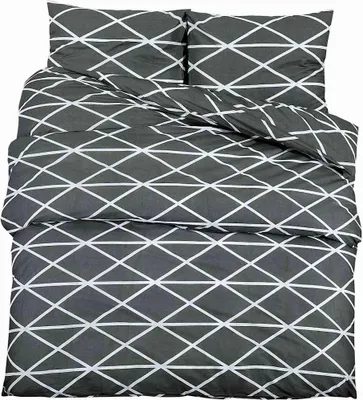 Obrázok produktu pre vidaXL Posteľná súprava Grey 140x200 cm Bavlna