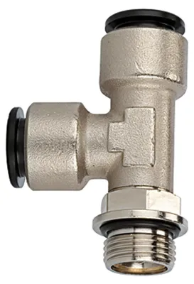Produktbild von Riegler T-Steckverschraubung »click-clock«, drehbar, G 1/8 außen Ø 4 mm