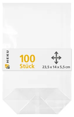 Imagen del producto de 30544 bolsas transparentes, con base reforzada