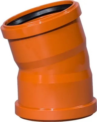 Produktbild von KG Rohr Bogen DN 110, 30 Grad Abwasserrohr Bogen aus PVC-U