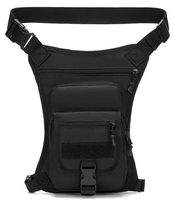 Produktbild von Beintasche Motorrad mit 4 Taschen, Oxford-Stoff, Schwarz