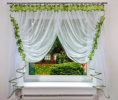 Produktbild von Fertige Gardine Barcelona 390x145 Grün