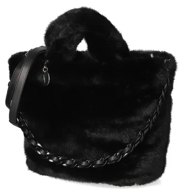 Productafbeelding van Fräulein Frida dames shopper, zwart, textiel. Maat: One Size