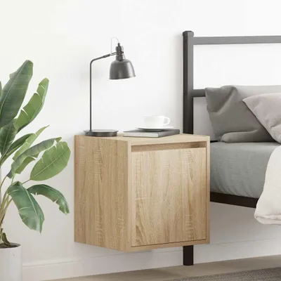 Immagine prodotto di vidaXL Comodino a parete rovere Sonoma 38x34x40 cm